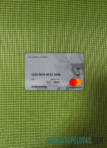 Frente Photolook do Global Cash Mastercard de Hong Kong modelo